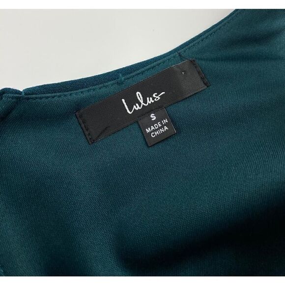 Lulu's Moments Of Bliss Backless Mermaid Maxi Dress Womens Small Green BO0546 - Picture 5 of 9